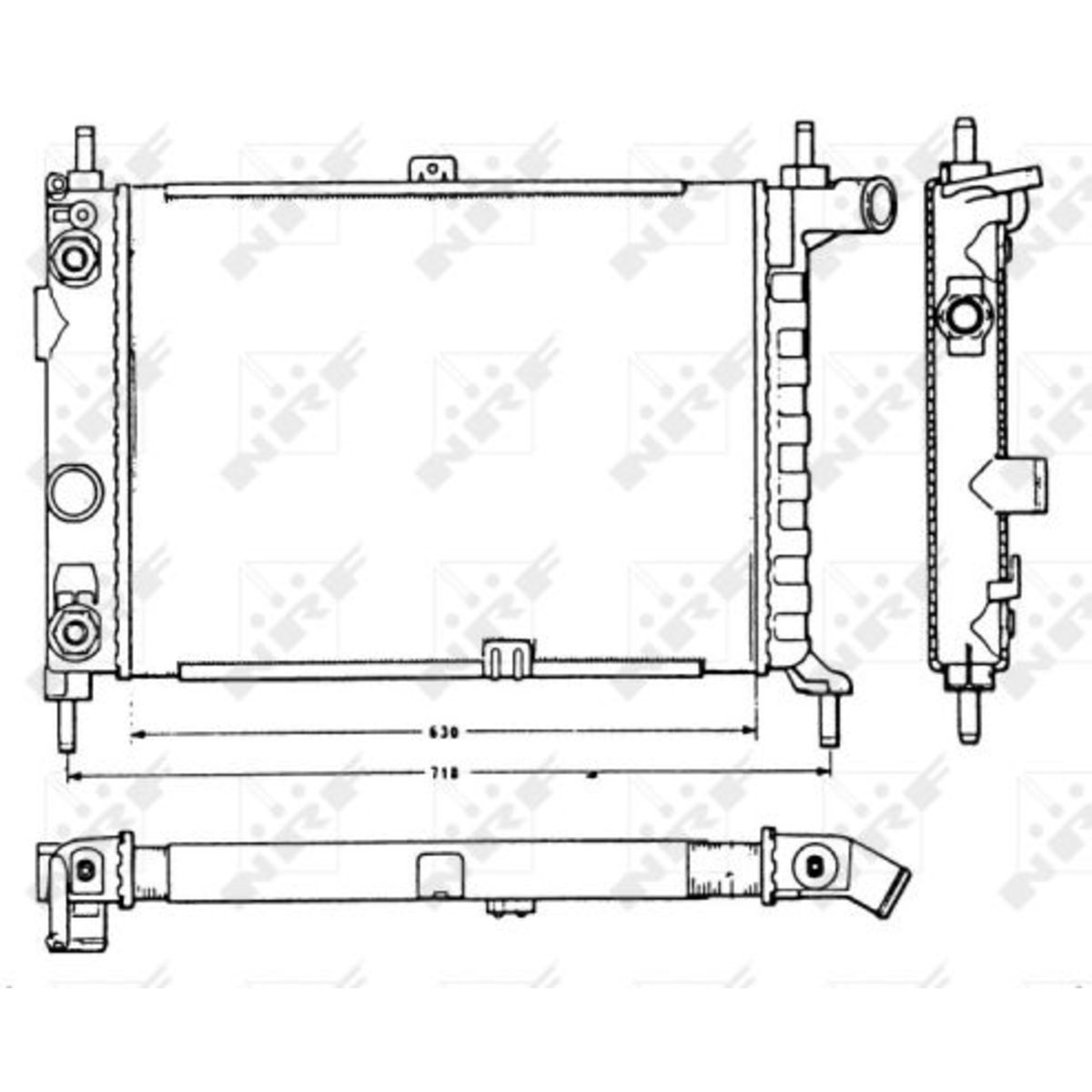 Radiator, motorkoeling