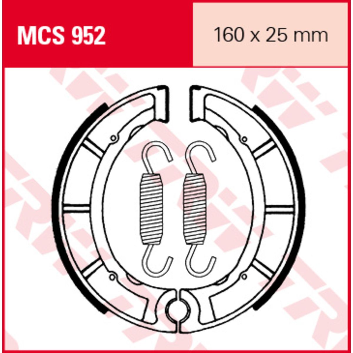 Set di ganasce freno TRW MCS952