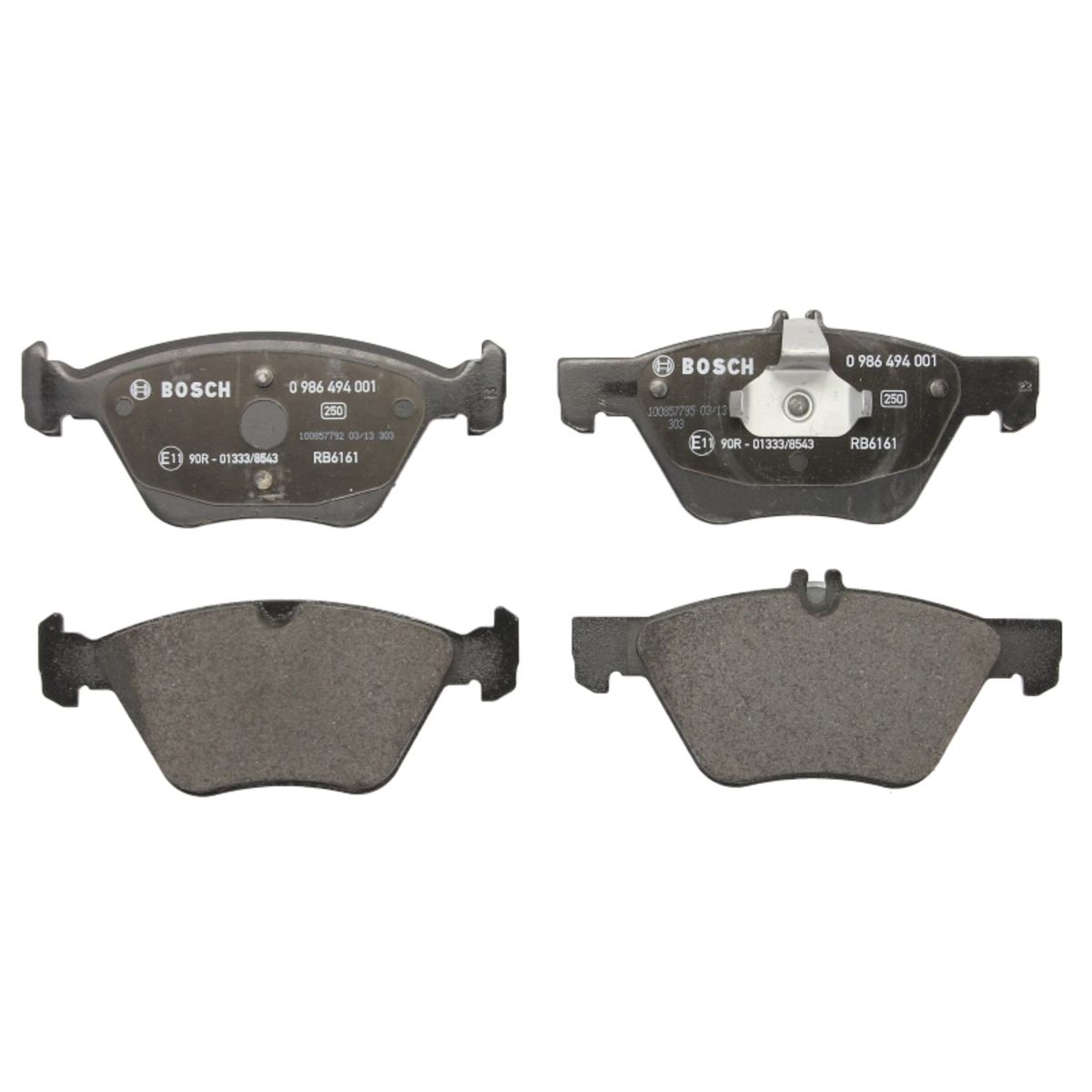 Bosch Jeu De Plaquettes De Frein 0 986 494 001, Avant