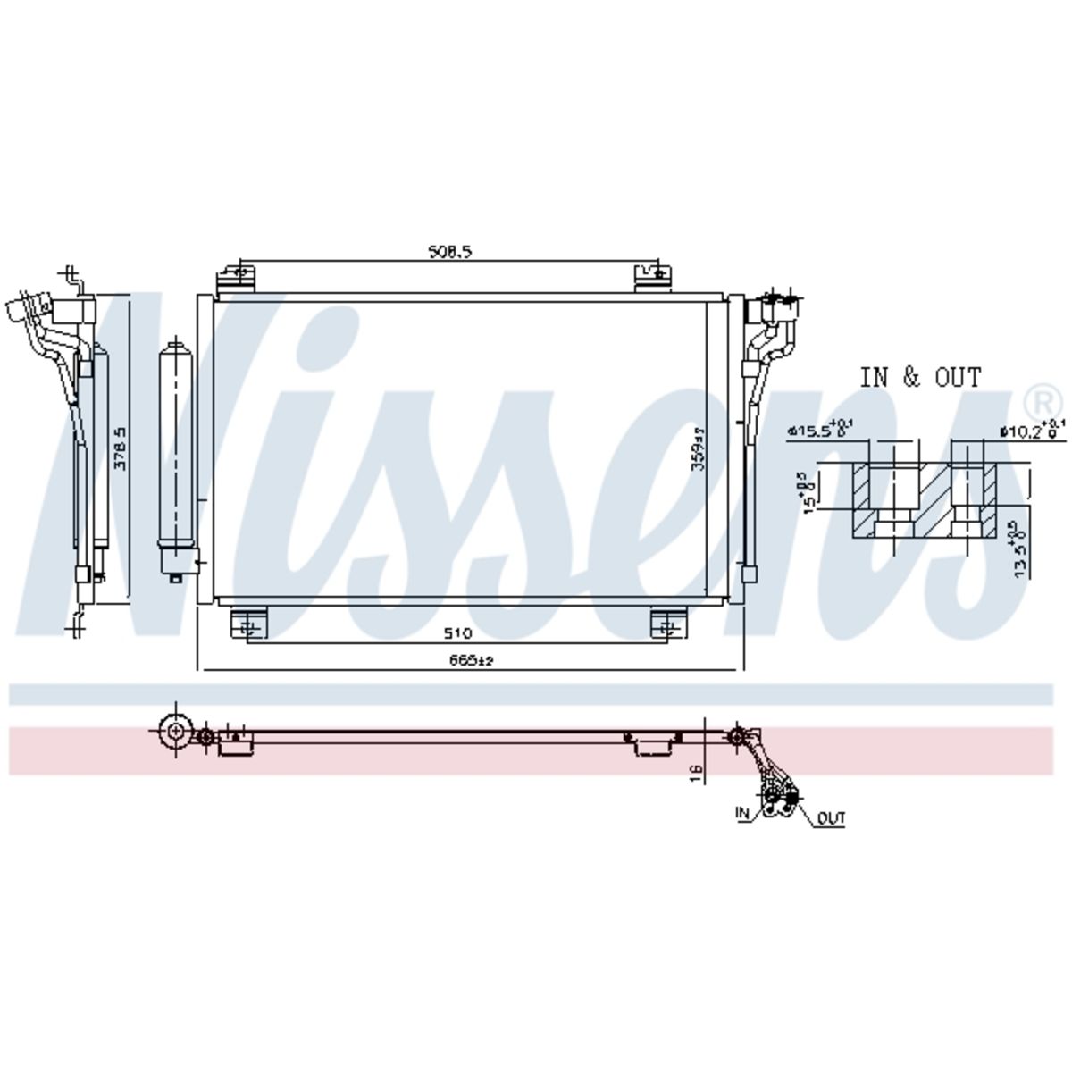 Nissens Condensator, airconditioning  941246