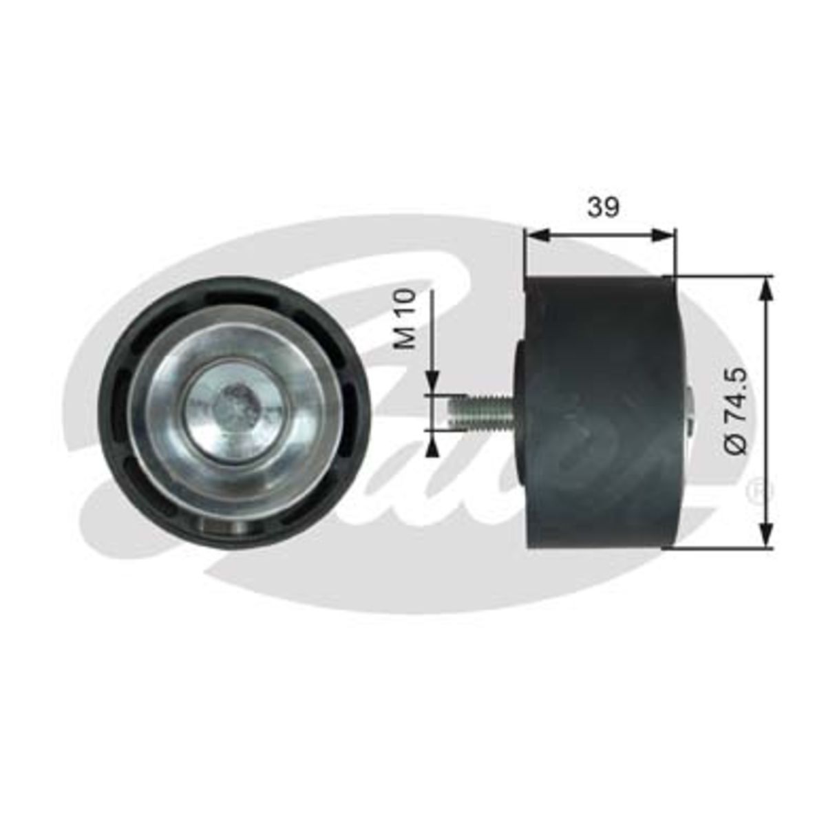 Image of Spanrol/geleiderpoelie, V-riem FleetRunner