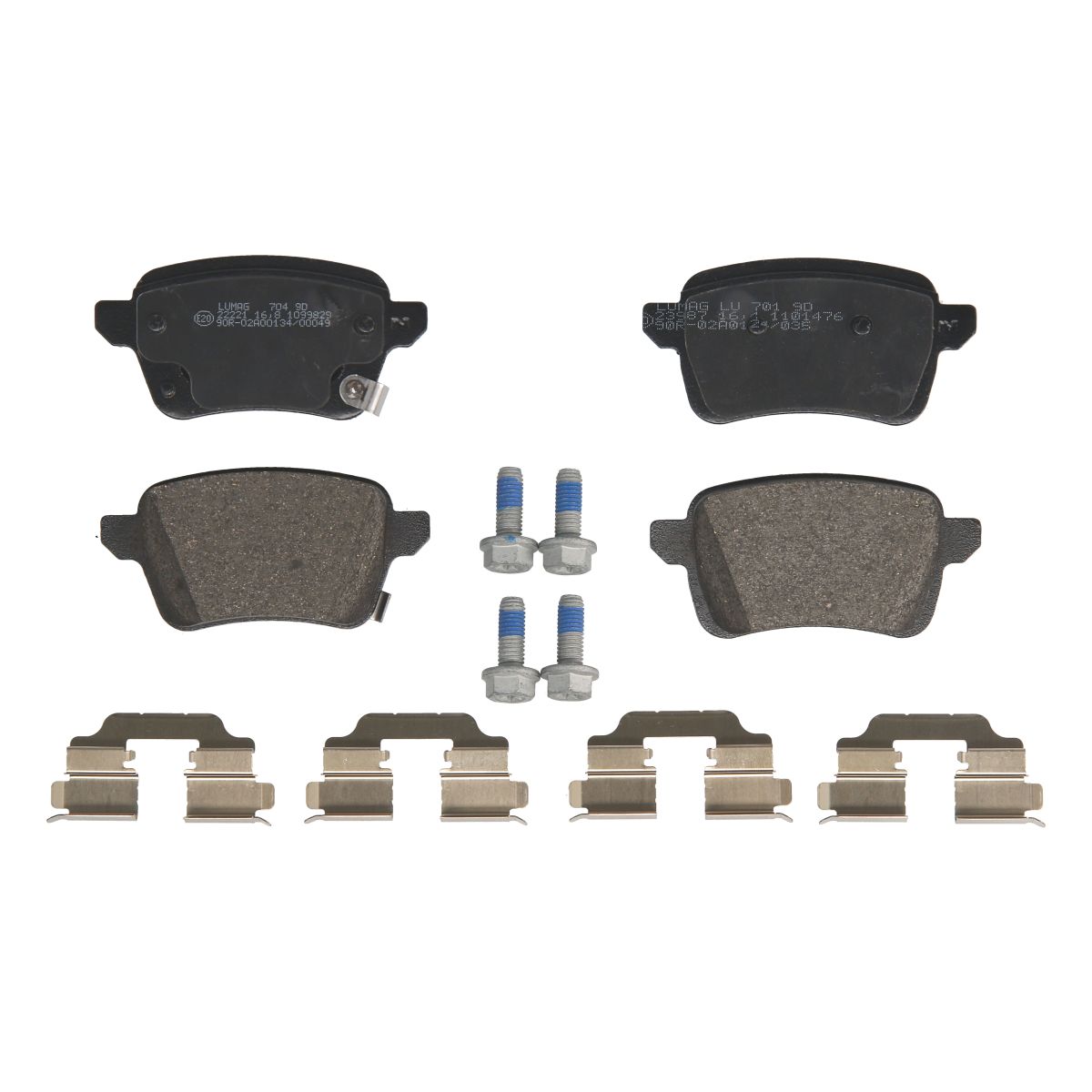 Bremsbelagsatz, Scheibenbremse BRECK 22220 00 704 00