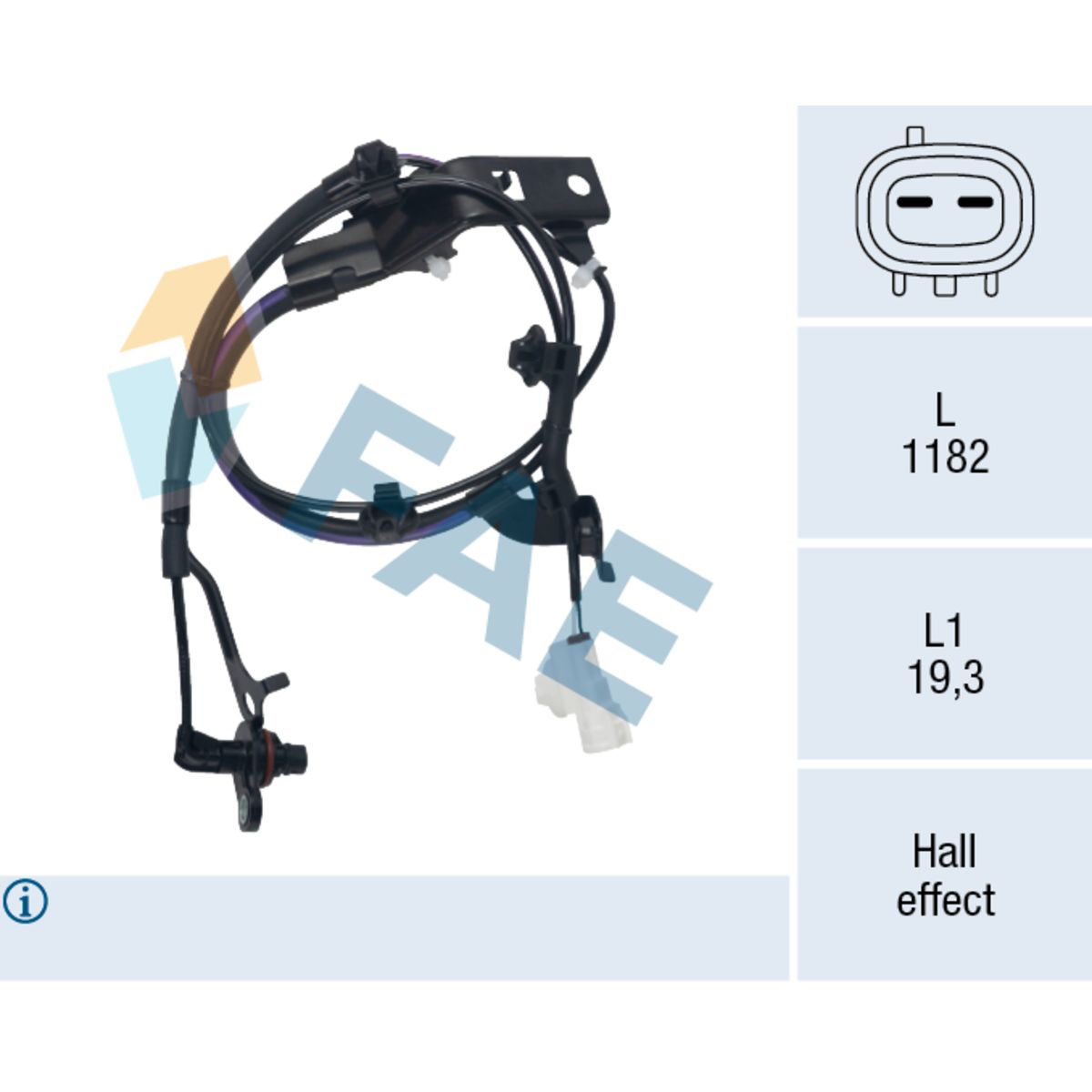 Sensor, Raddrehzahl FAE 78739