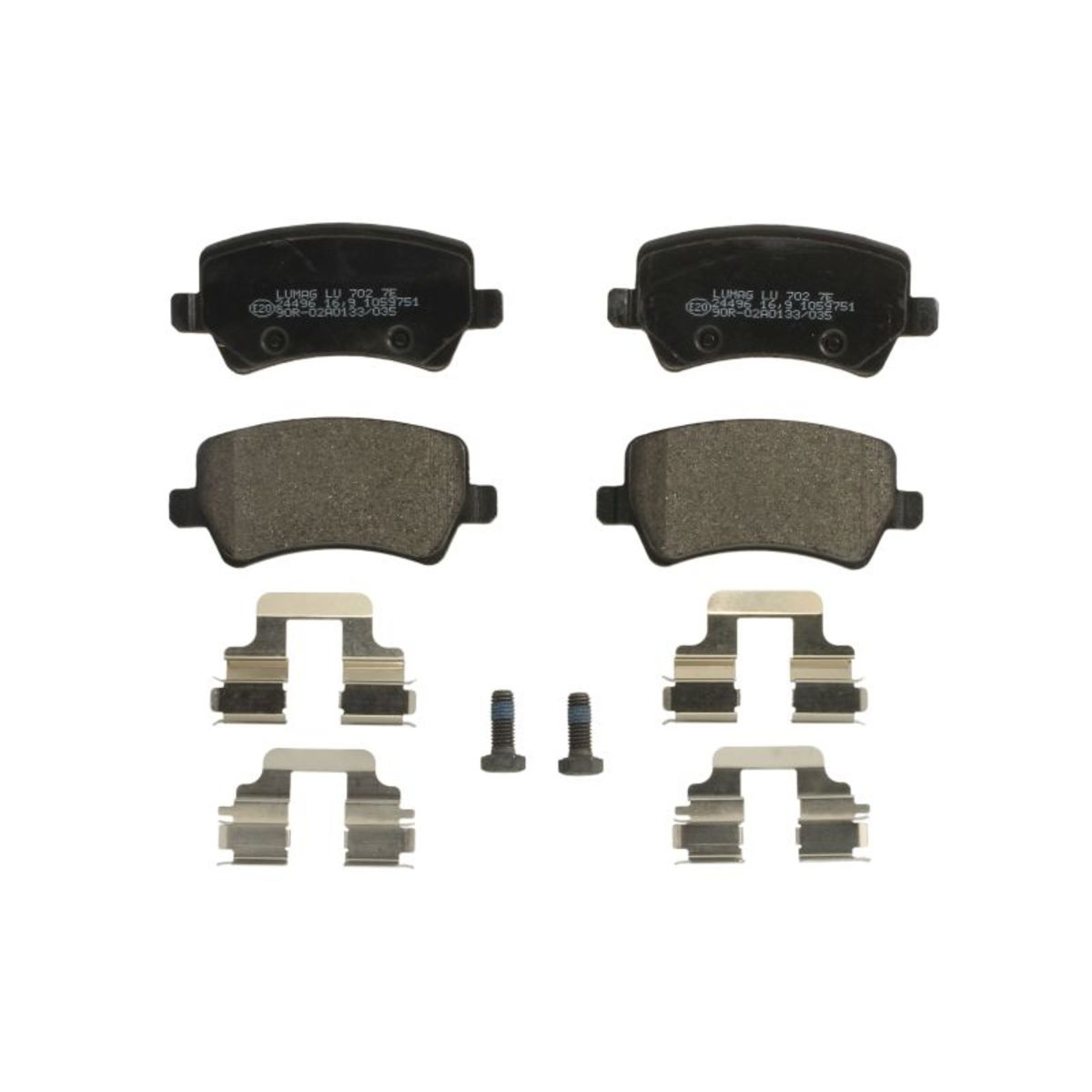 Breck Bremsbelagsatz Hinten 24496 00 702 00