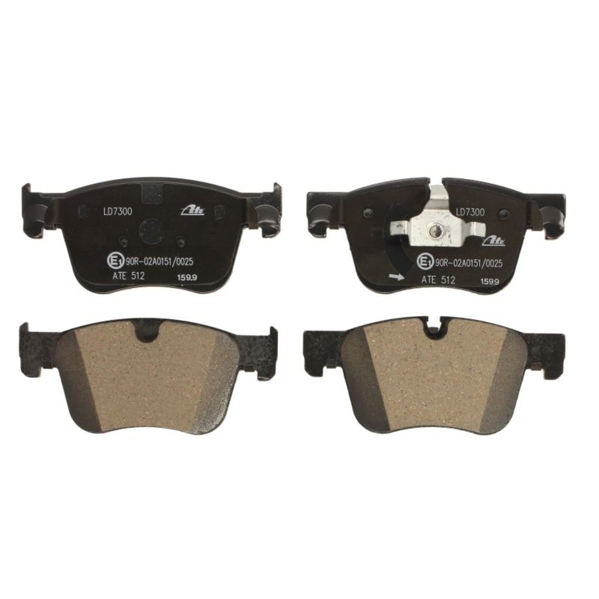 Bremsbelagsatz ATE 13.0470-7300.2, Vorne, Keramik
