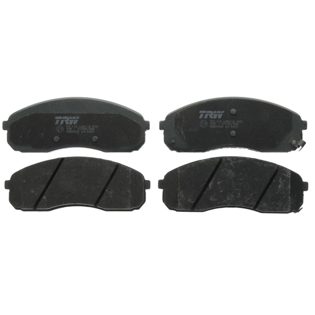 Trw Set Di Pastiglie Freno Gdb3433, Anteriore