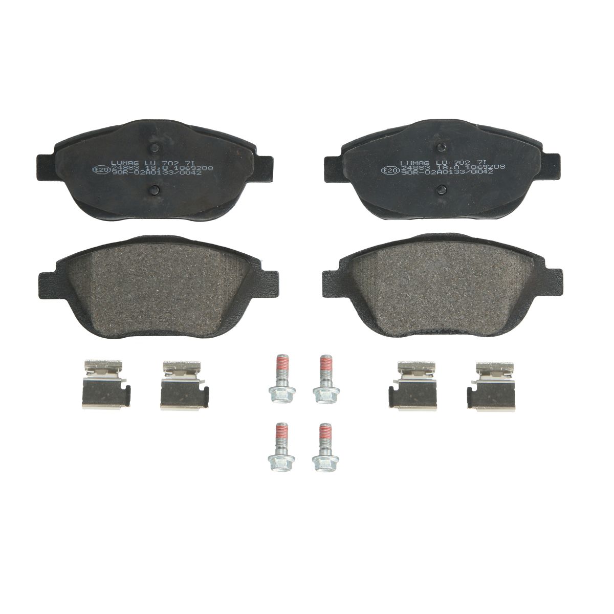 Bremsbelagsatz, Scheibenbremse BRECK 24883 00 702 00