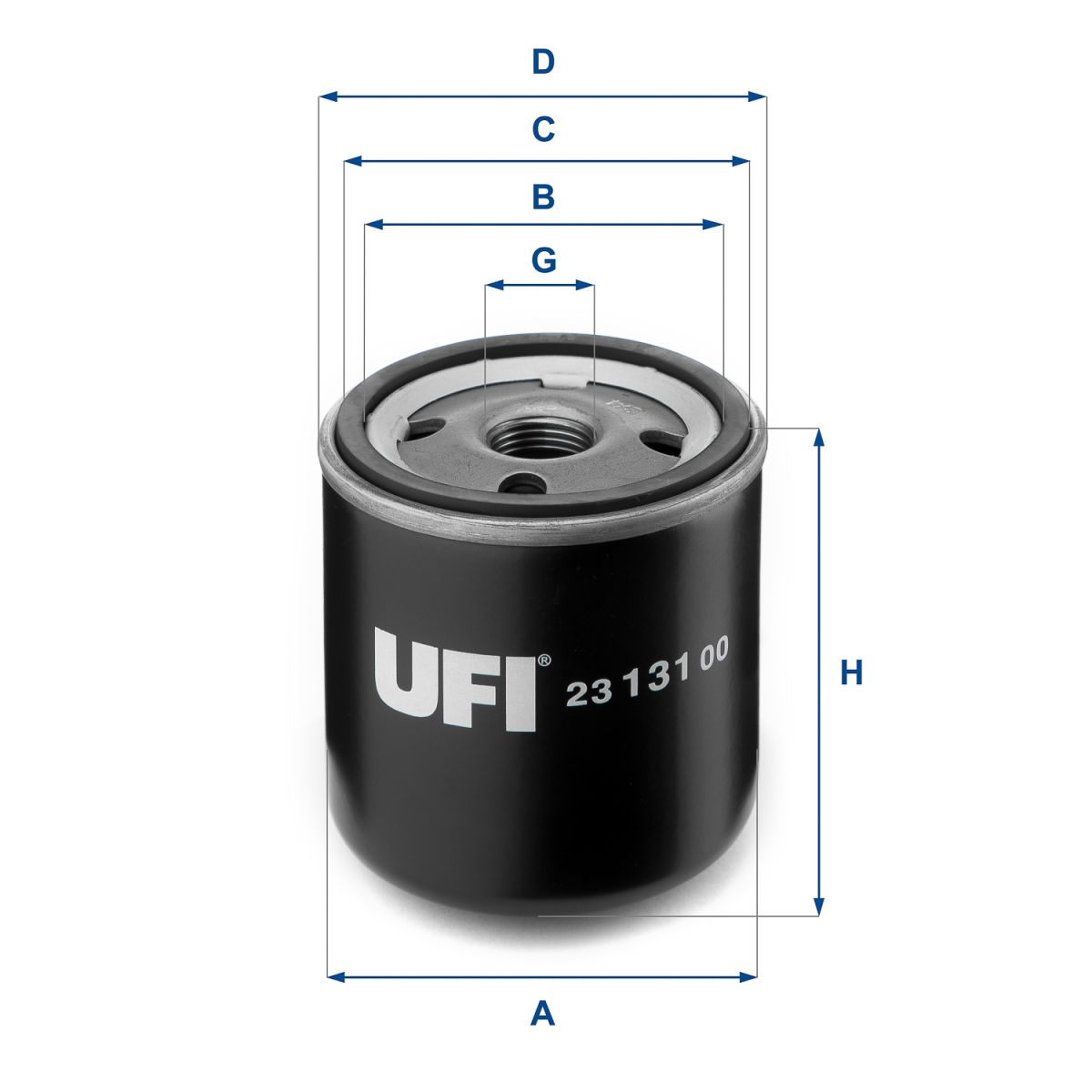 Ufi Oliefilter 23.131.00