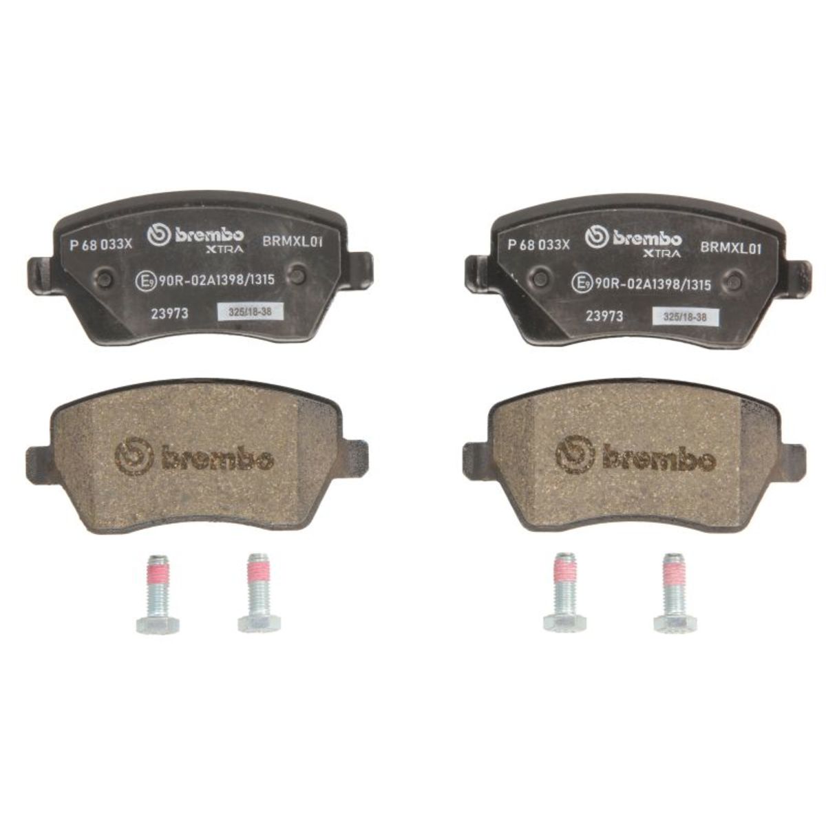 Jeu de plaquettes de frein BREMBO Xtra P 68 033X, avant
