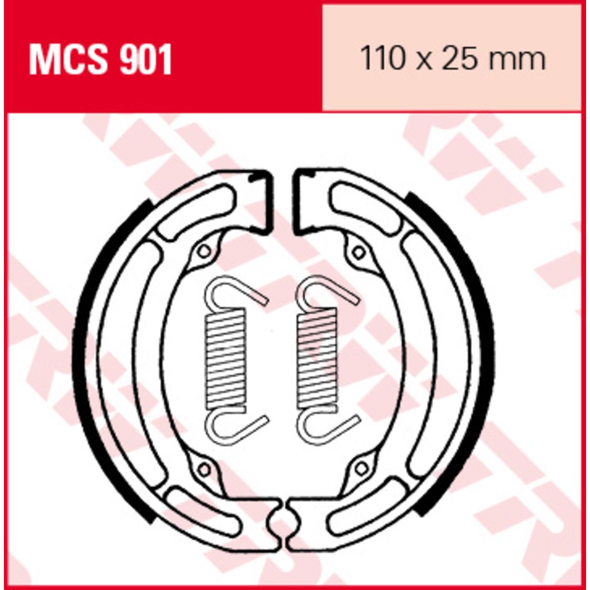 Set di ganasce freno TRW MCS901