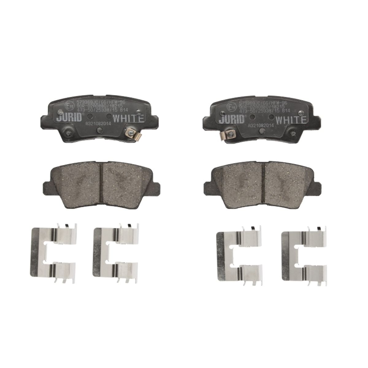 Bremsbelagsatz (Keramik), Scheibenbremse Jurid WHITE Ceramic 573369JC