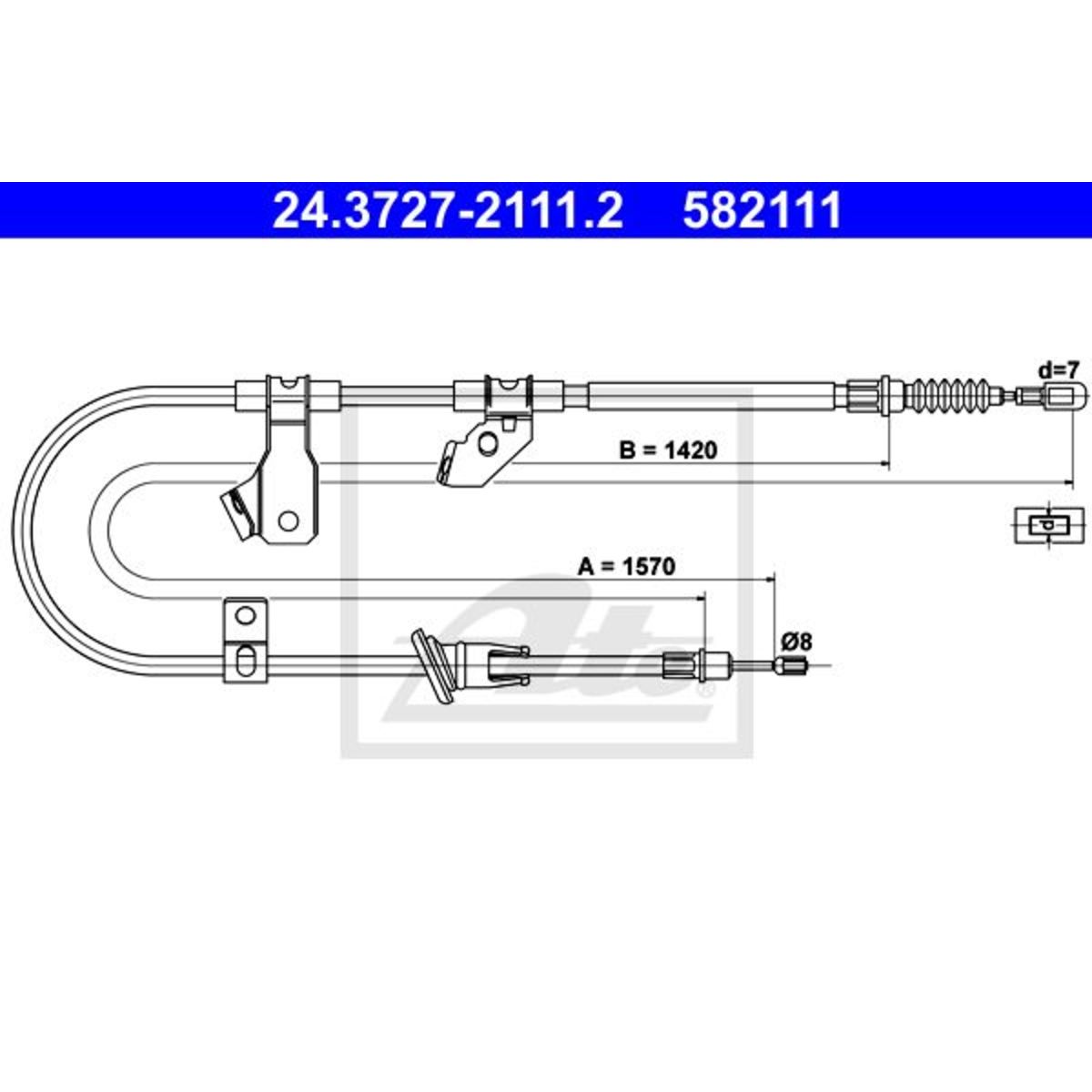 Image of Kabel, parkeerrem