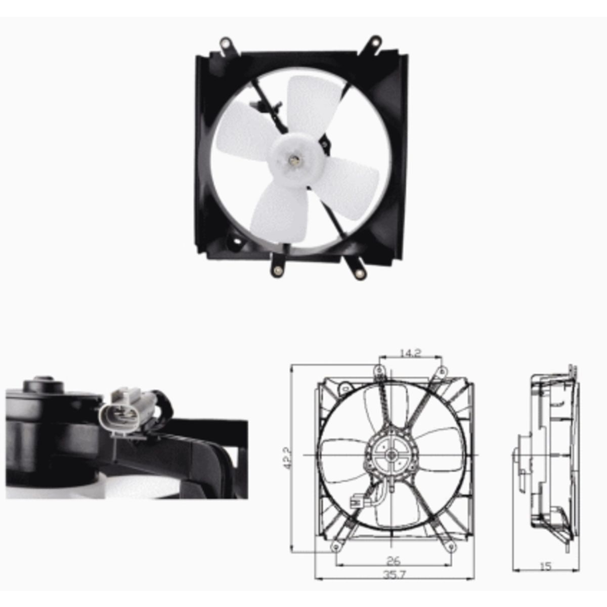 Nrf Koelventilatorwiel, Motorkoeling 47693