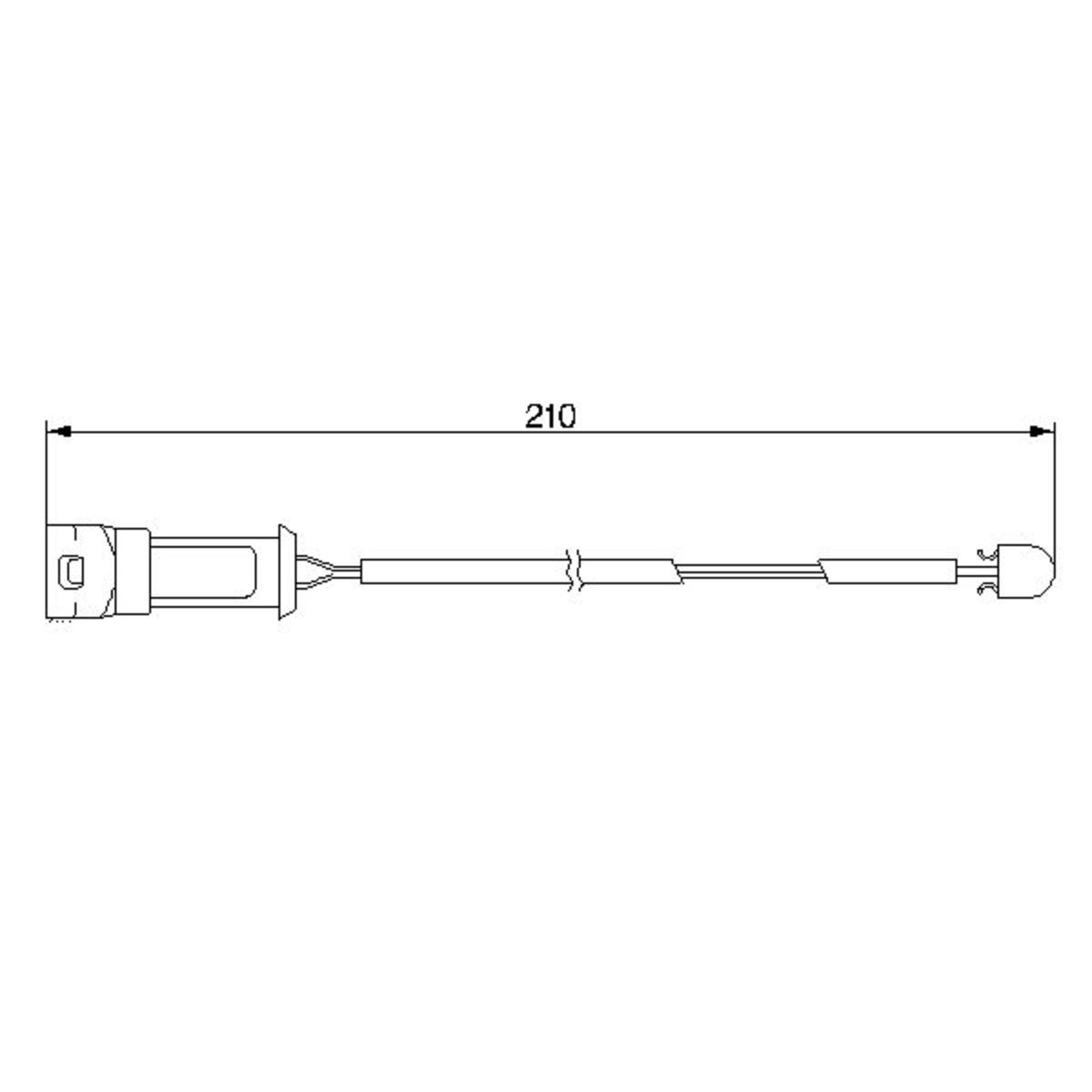 Contatto di avvertimento, usura delle pastiglie dei freni BOSCH 1 987 474 939