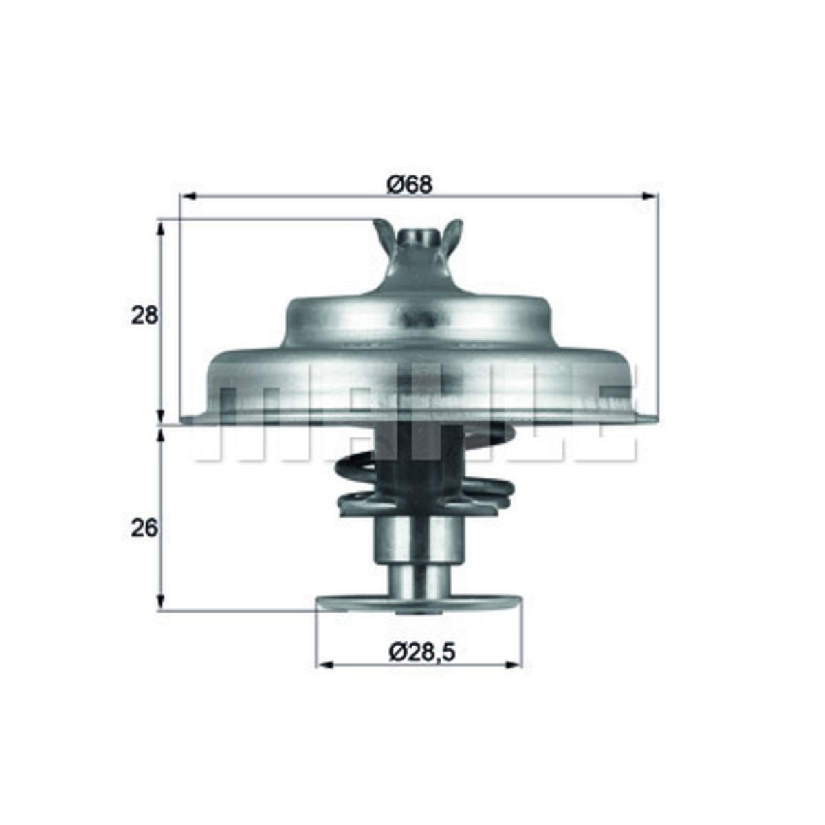 Thermostaat, koelvloeistof MAHLE TX 75 80D