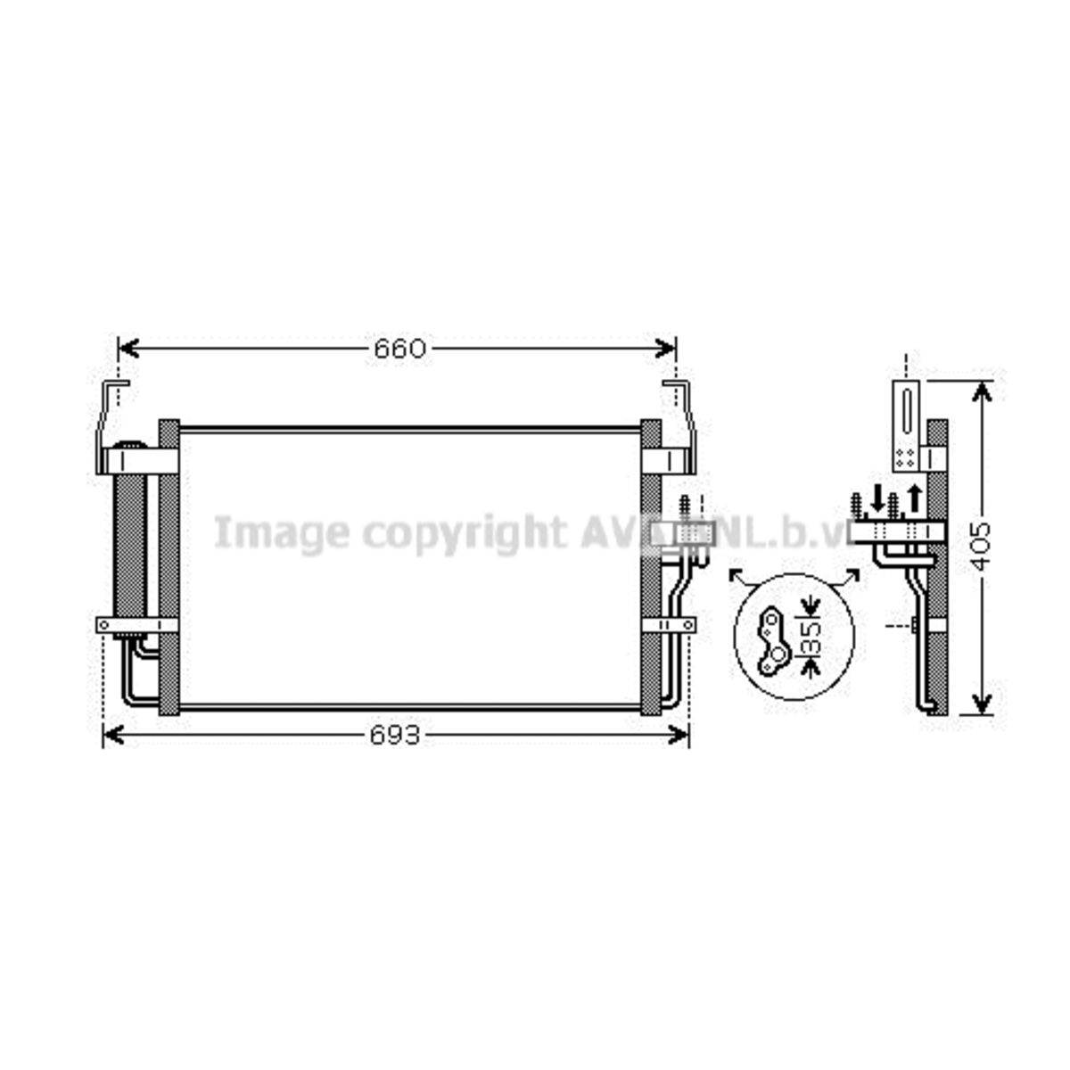 Image of Condensator, airconditioning   AVA