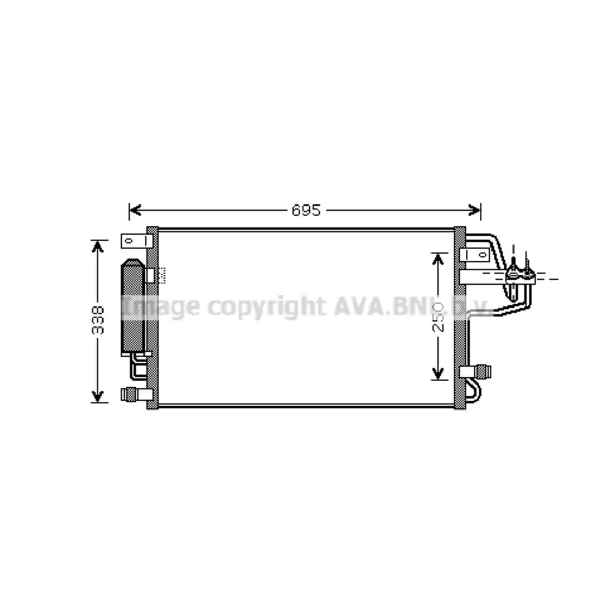 Image of Condensator, airconditioning   AVA