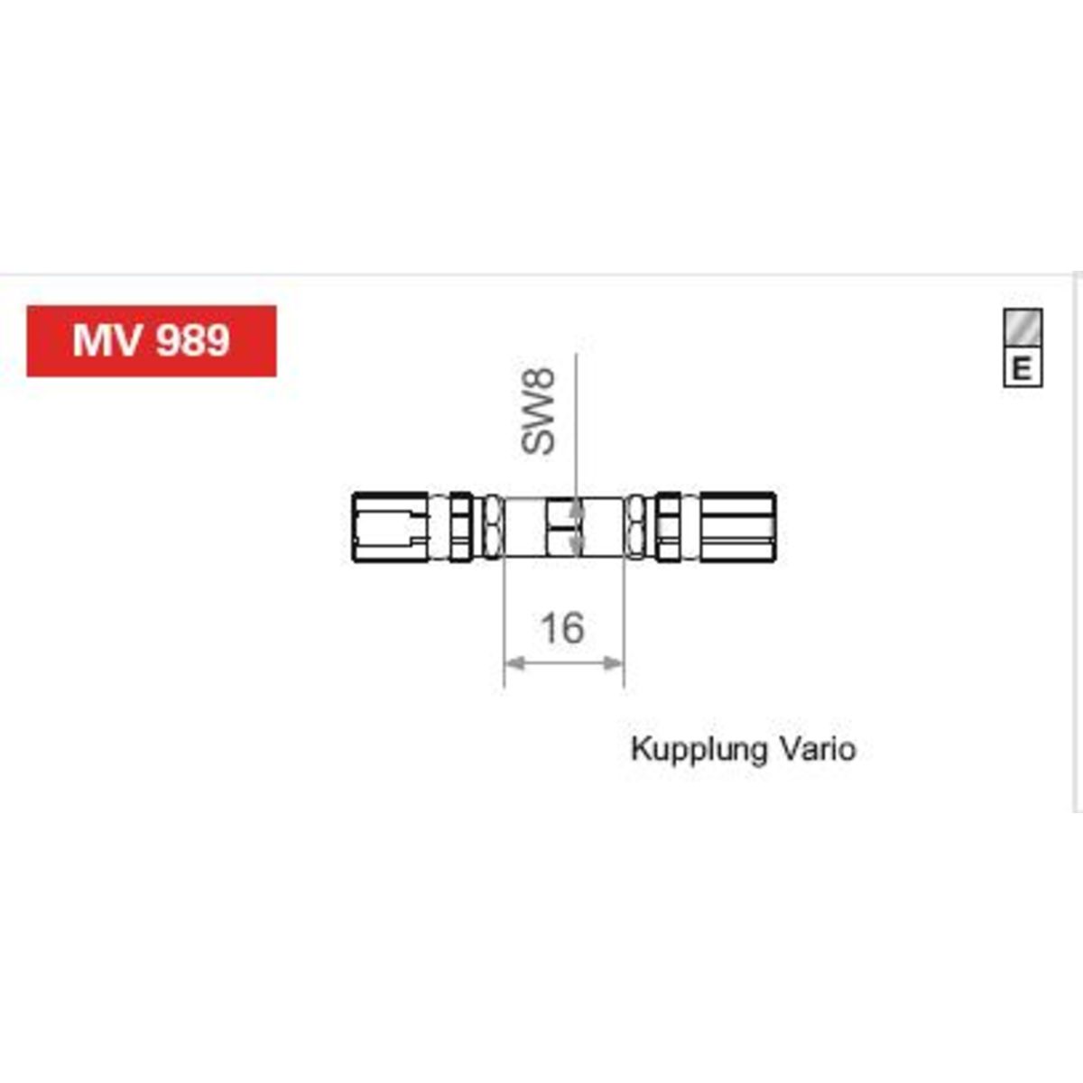 Bremsleitungsanschluss TRW MV989