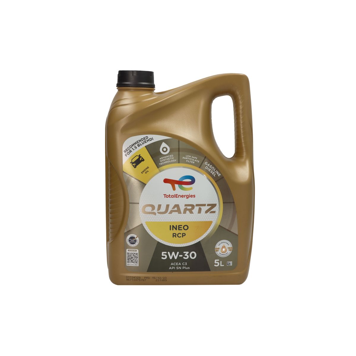 Huile moteur TotalEnergies 2231089 Quartz Ineo 5W30 5L