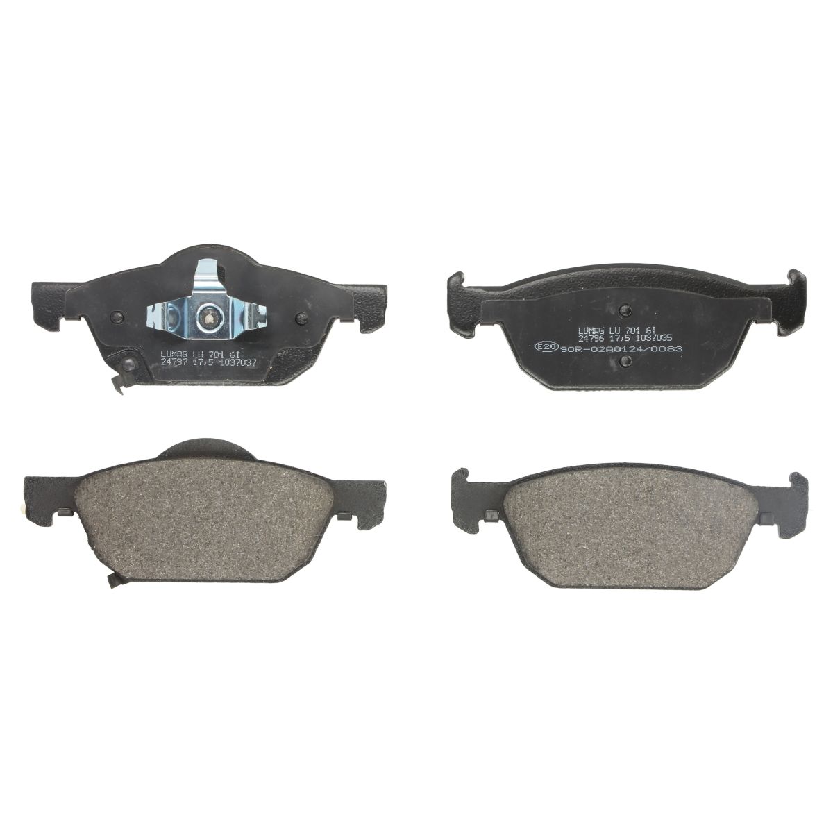 Bremsbelagsatz, Scheibenbremse BRECK 24796 00 701 00