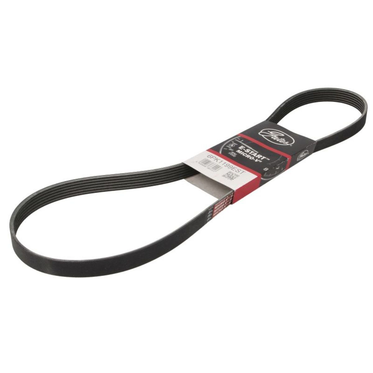 Nero Cinghia Poly-V Gates 6Pk1199est