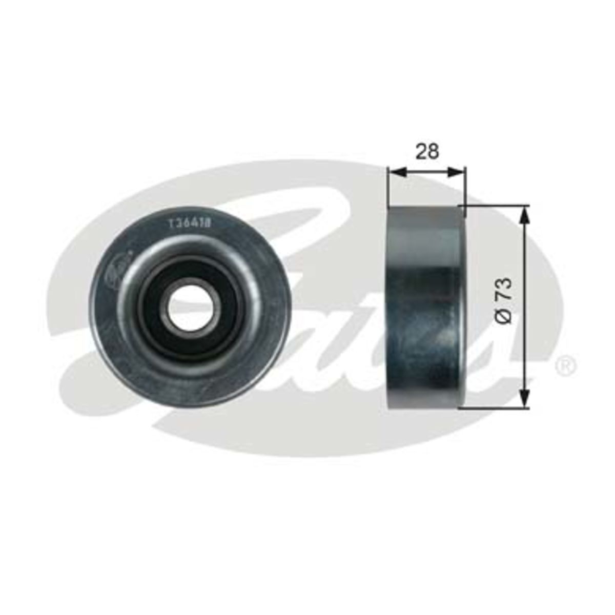 Image of Spanrol/geleiderpoelie, V-riem DriveAlign®