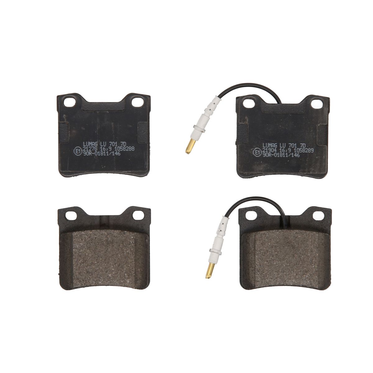 Bremsbelagsatz, Scheibenbremse BRECK 21904 00 701 10