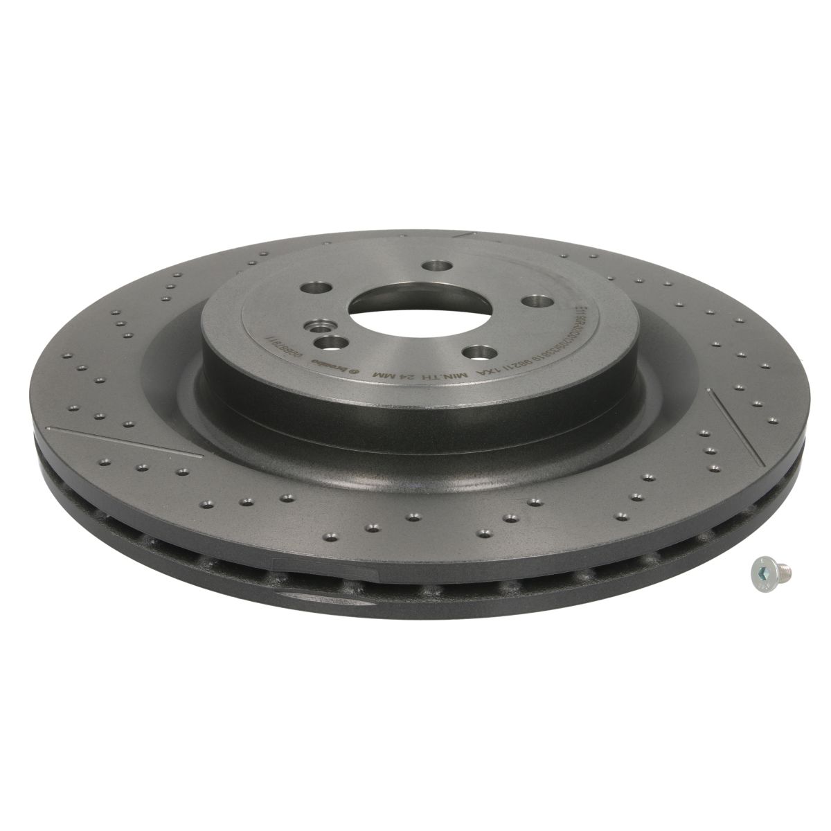 Disco freno BREMBO 09B87911 posteriore, ventilato, fessura, altamente carbonizzato, 1 Pezzo