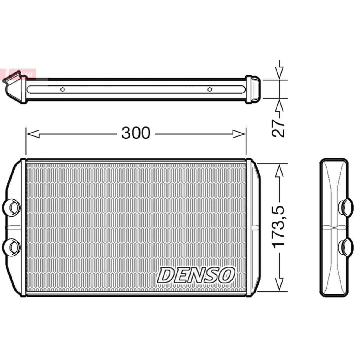 Denso Wärmetauscher, Innenraumheizung Drr12008