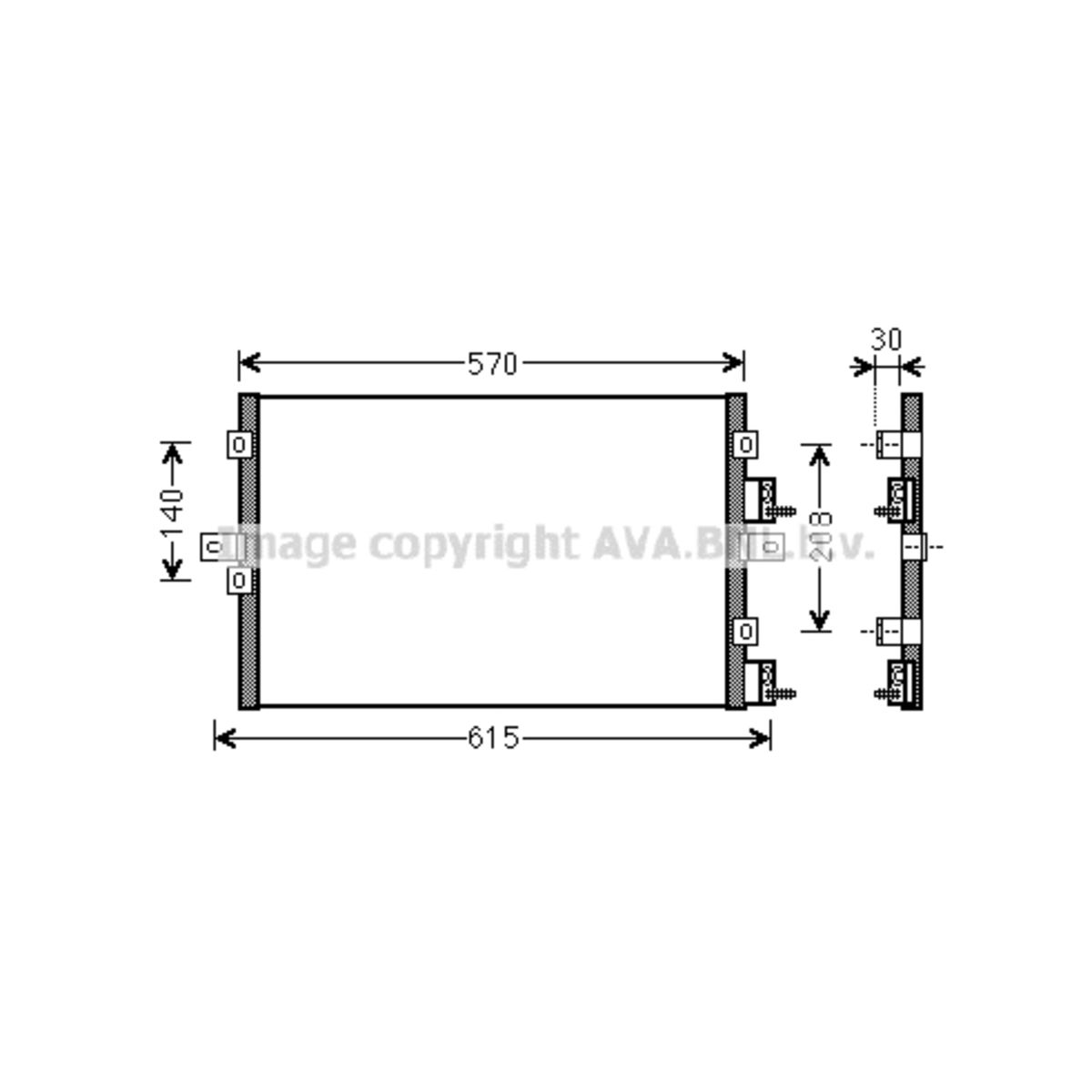 Image of Condensator, airconditioning   AVA