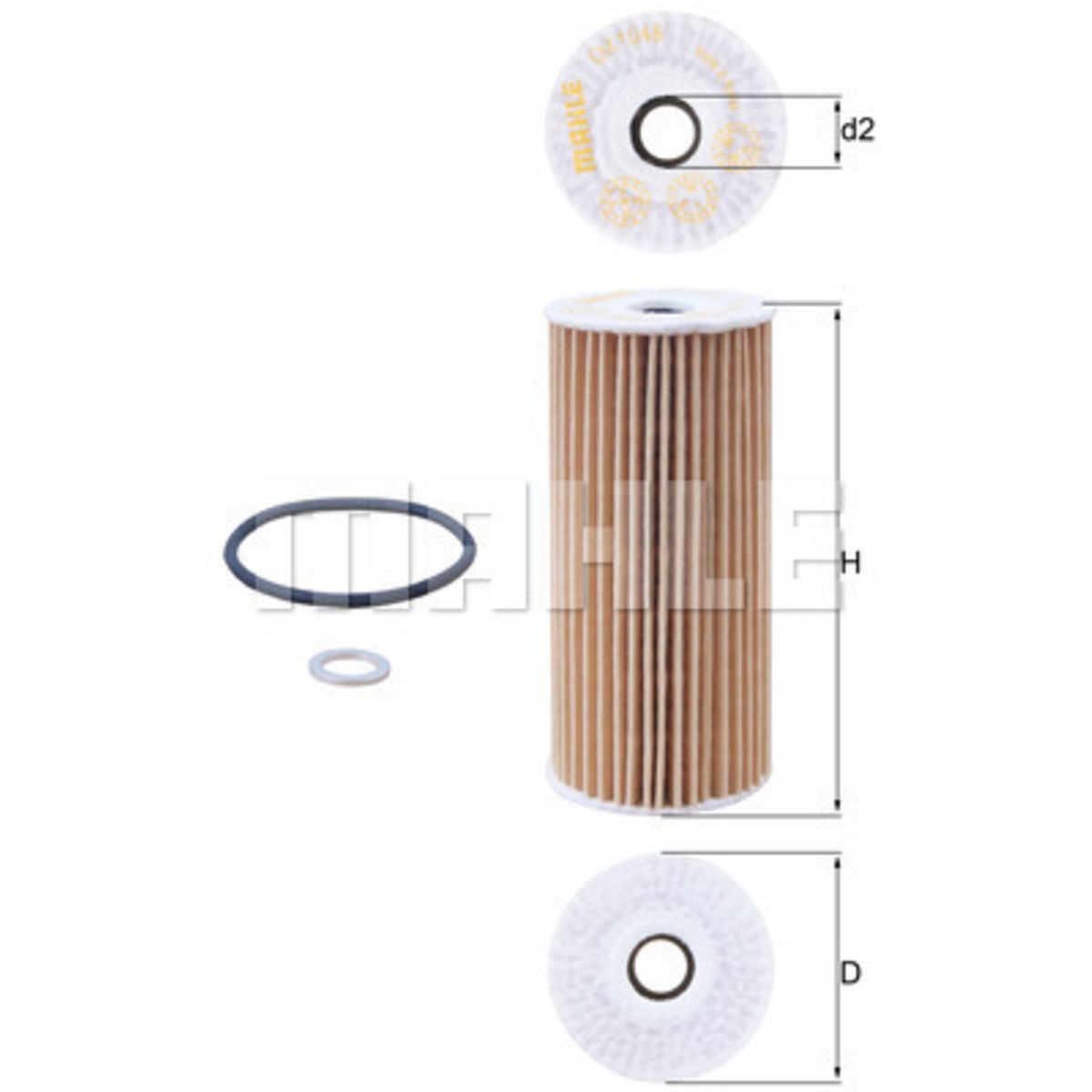 Image of Oliefilter  OX1048D