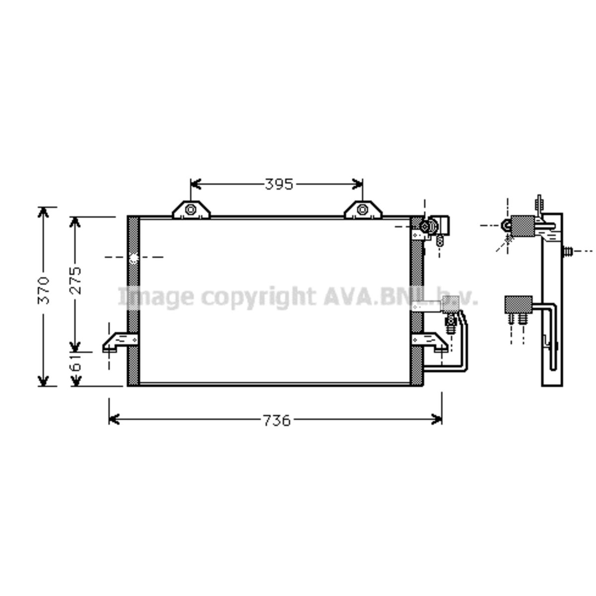 Image of Condensator, airconditioning   AVA