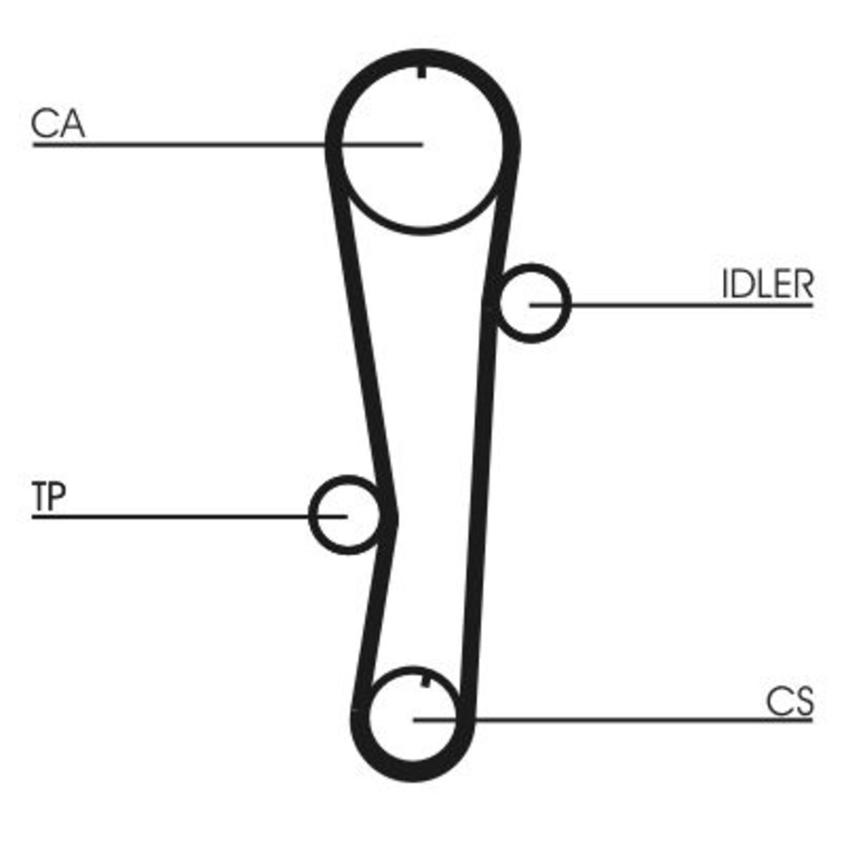 Image of Waterpomp+distributieriem set CONTINENTAL