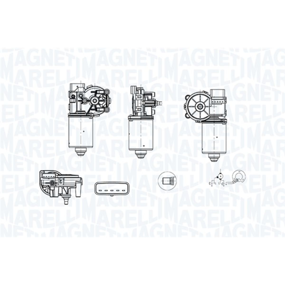 Magneti Marelli Ruitenwissermotor 064379100010