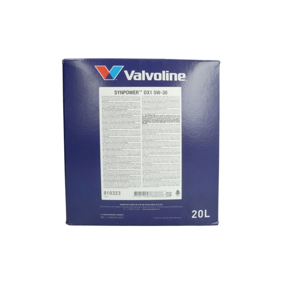 Motoröl VALVOLINE 910323 SYNPOWER DX1 5W30 20LB