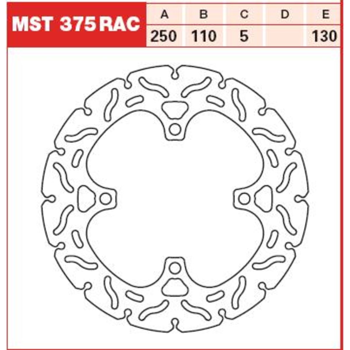 Bremsscheibe TRW MOTO MST375RAC