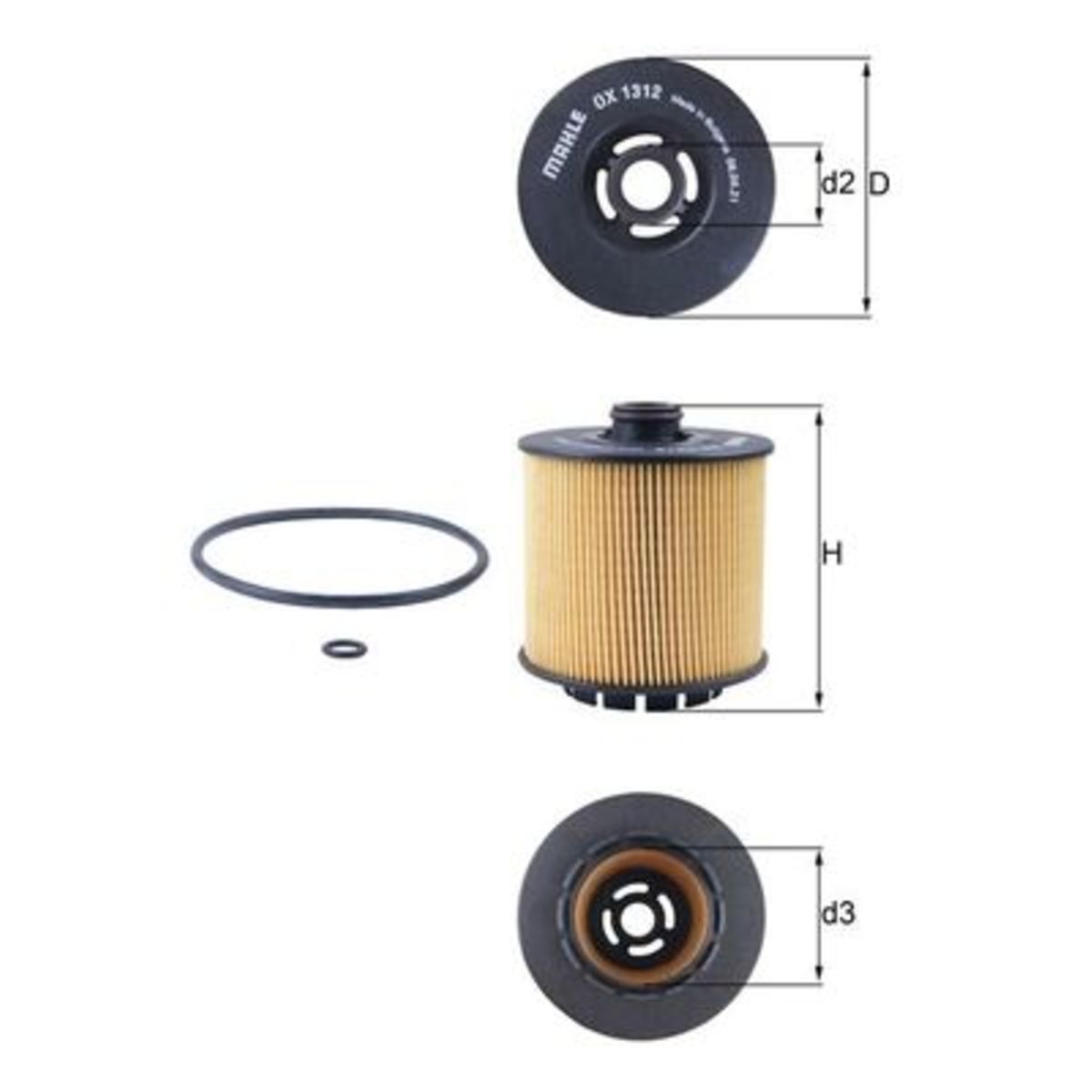 Knecht Filtro Olio Ox1312d