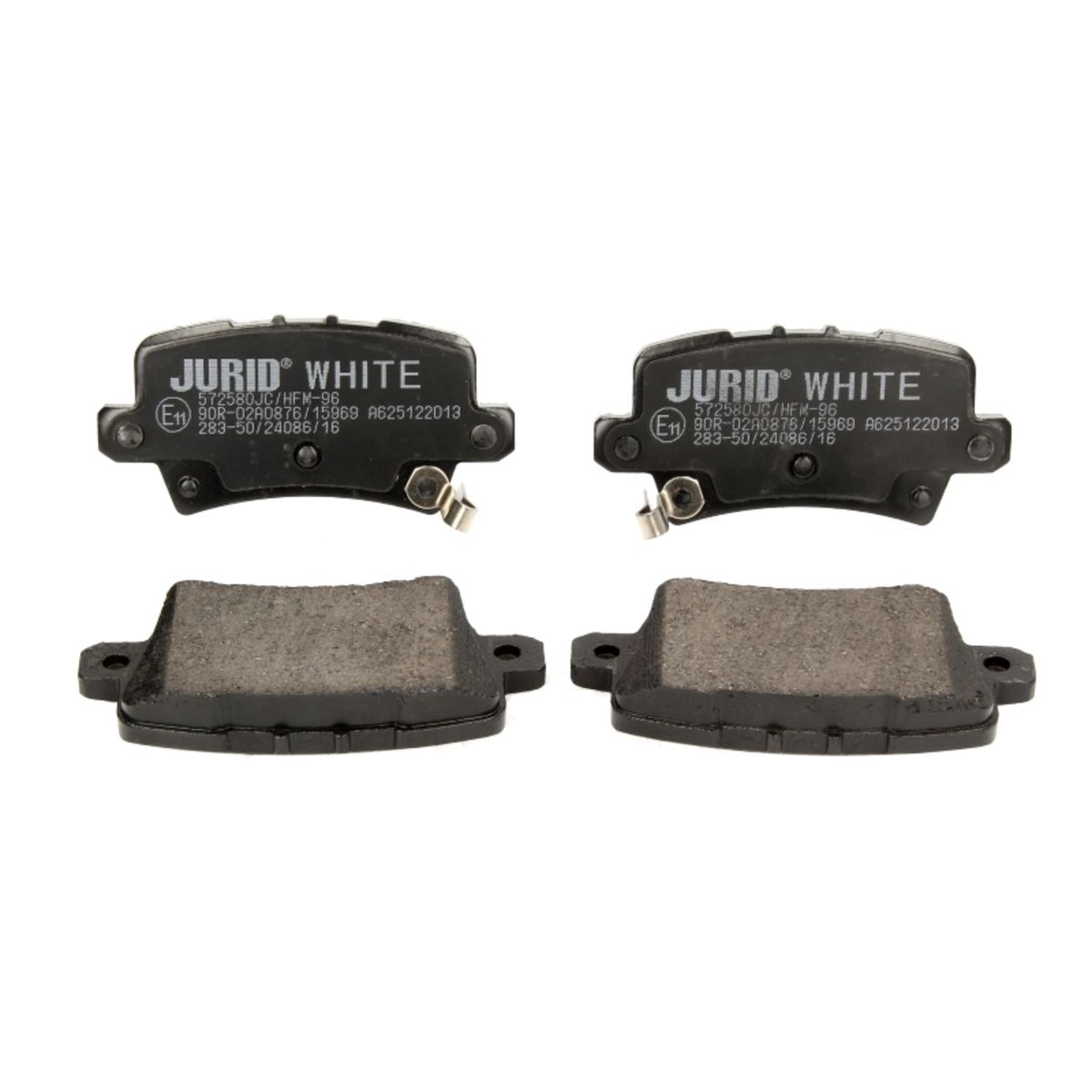 Ceramiczne klocki hamulcowe JURID WHITE 572580JC (Honda