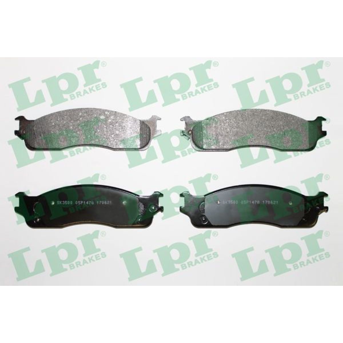 Lpr Juego De Pastillas De Freno 05P1478, Delante