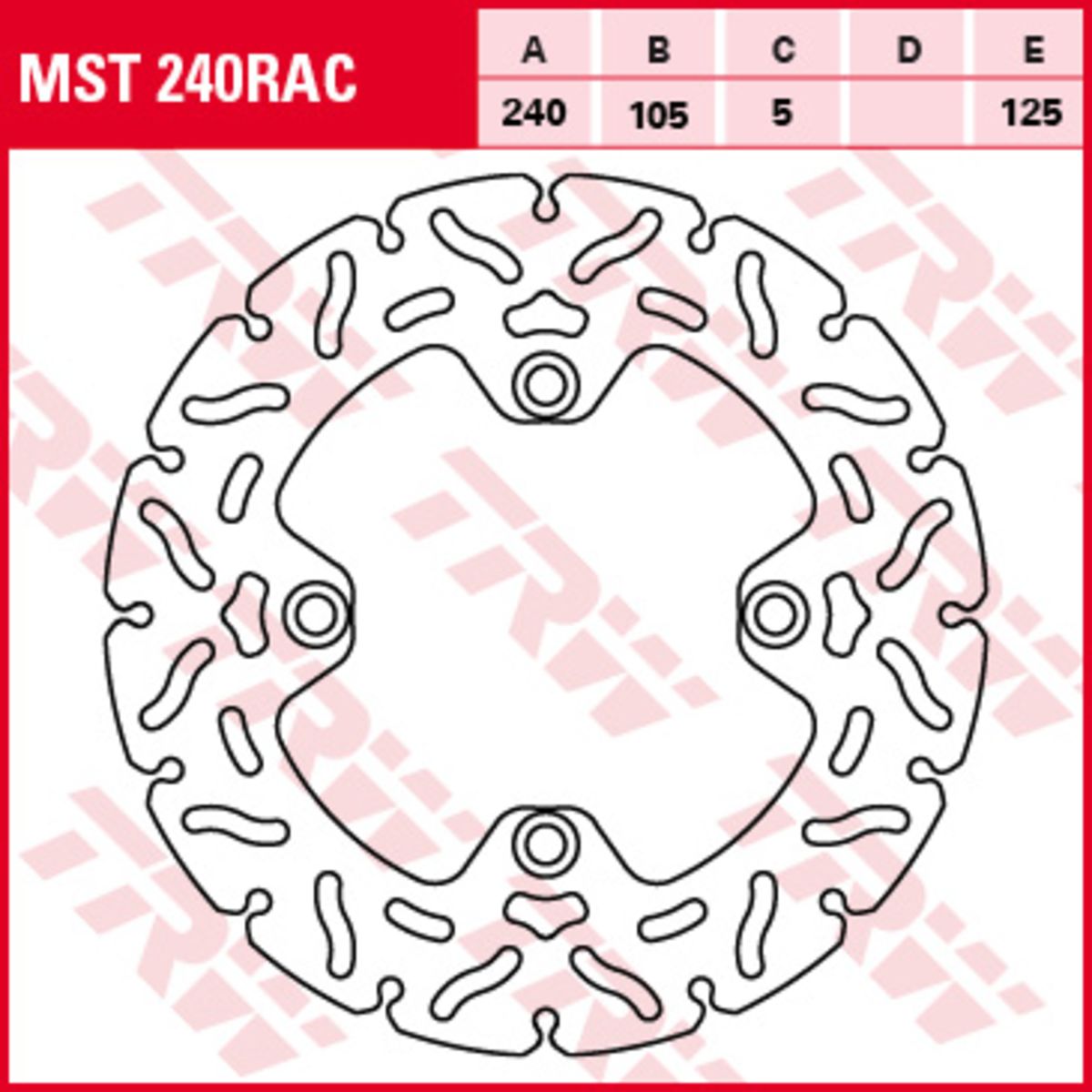 Disco freno TRW MOTO MST240RAC