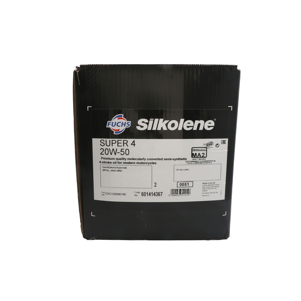 Motoröl 4T SILKOLENE SUPER 4 20W50 20L CUBE