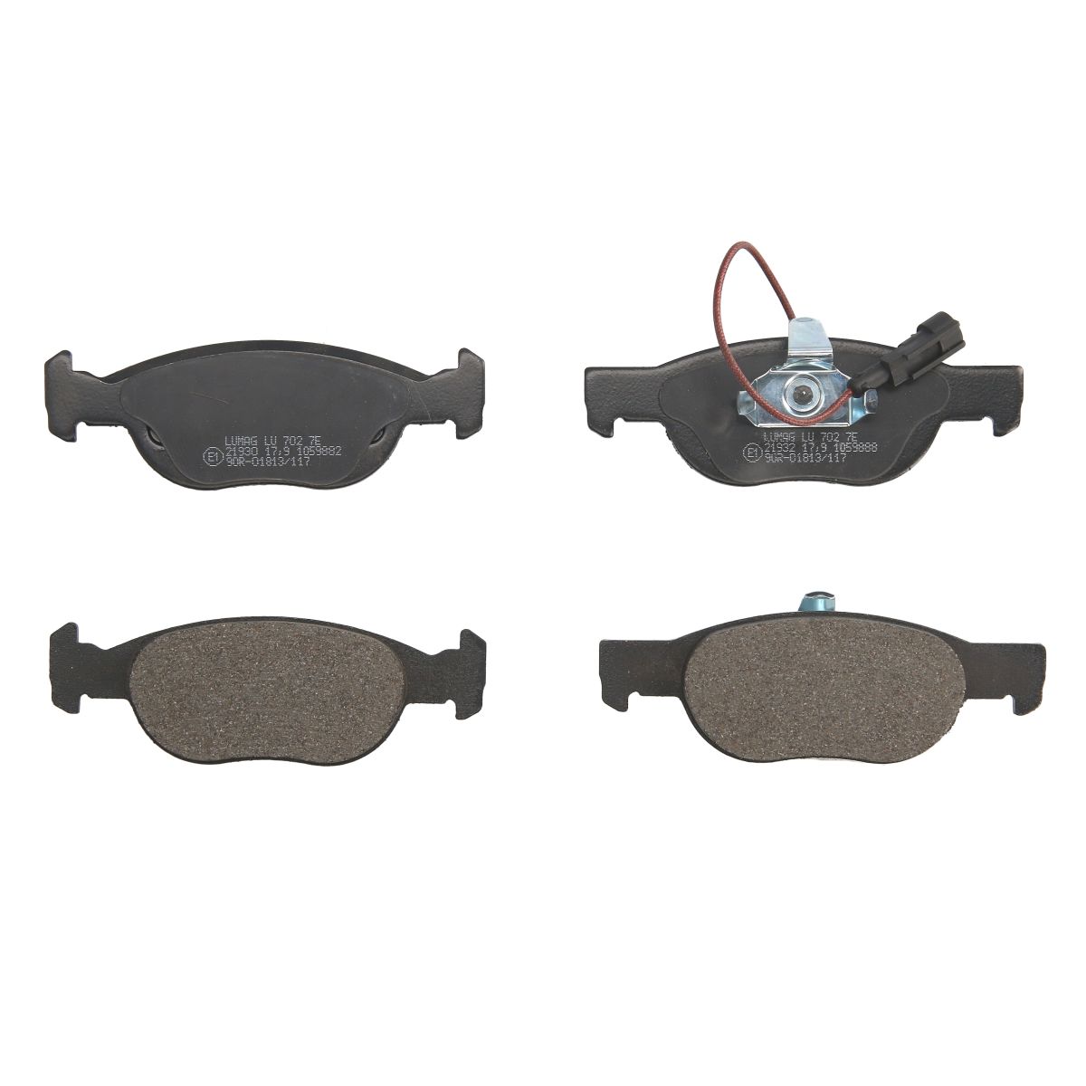 Bremsbelagsatz, Scheibenbremse BRECK 21930 00 702 10