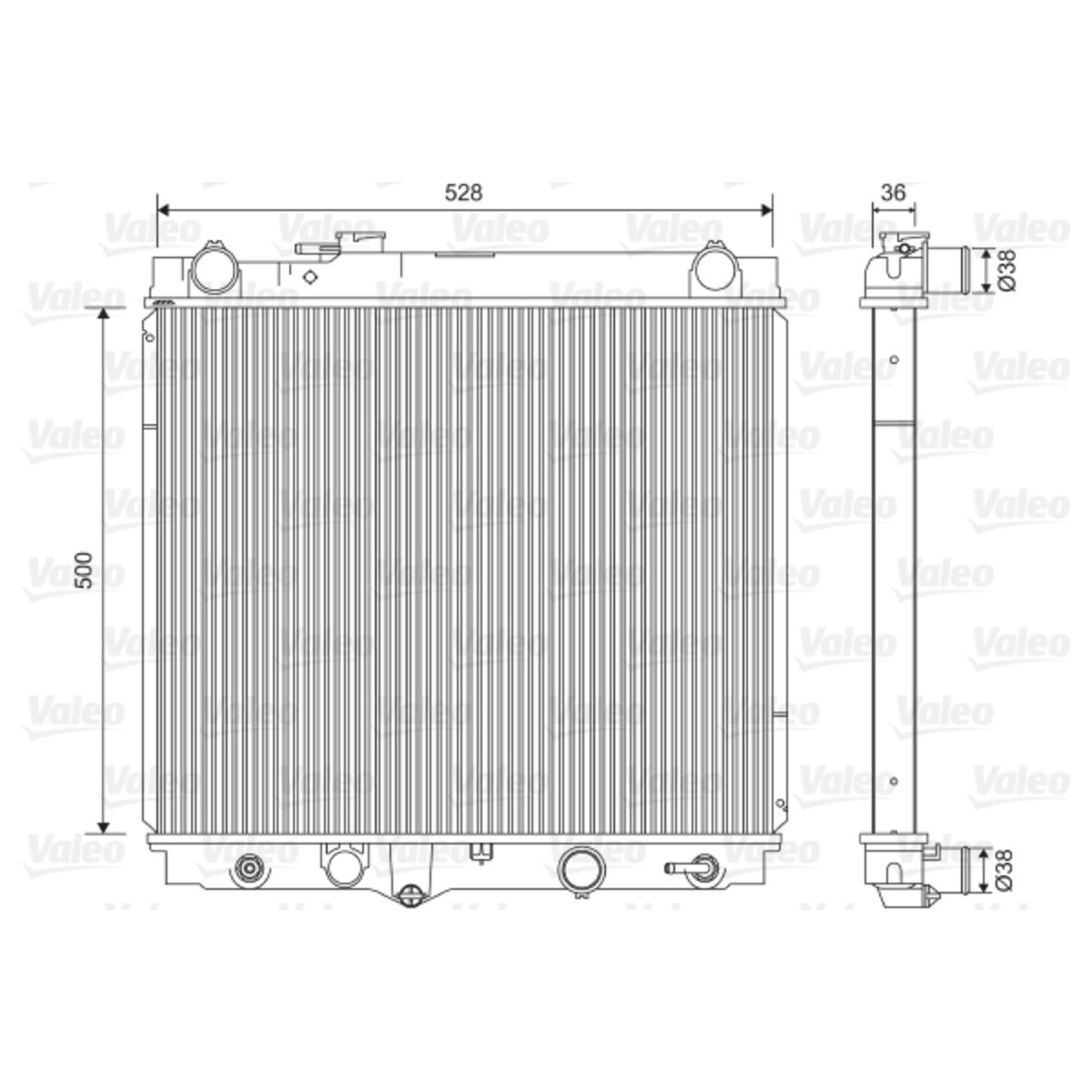 Radiator, motorkoeling