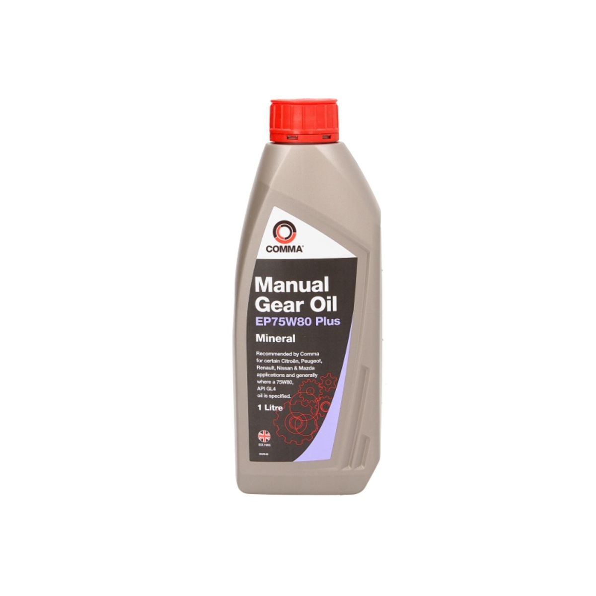 Huile de transmission COMMA Gear Oil EP75W80 PLUS 1L