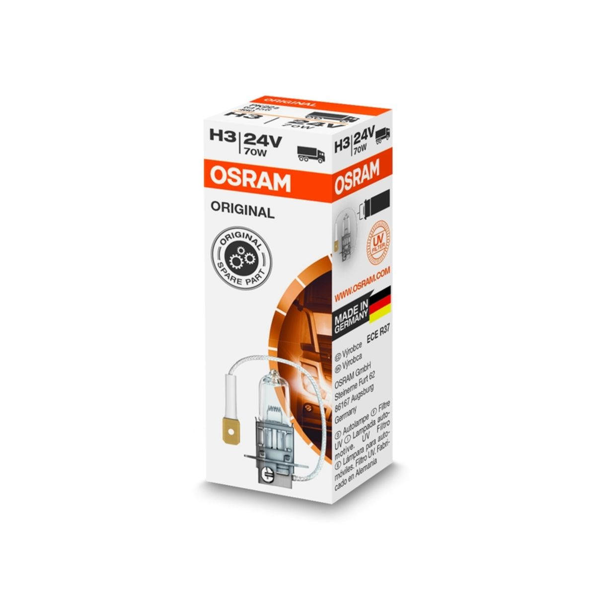 Lamp Halogeen  H3 Standard 24V, 70W