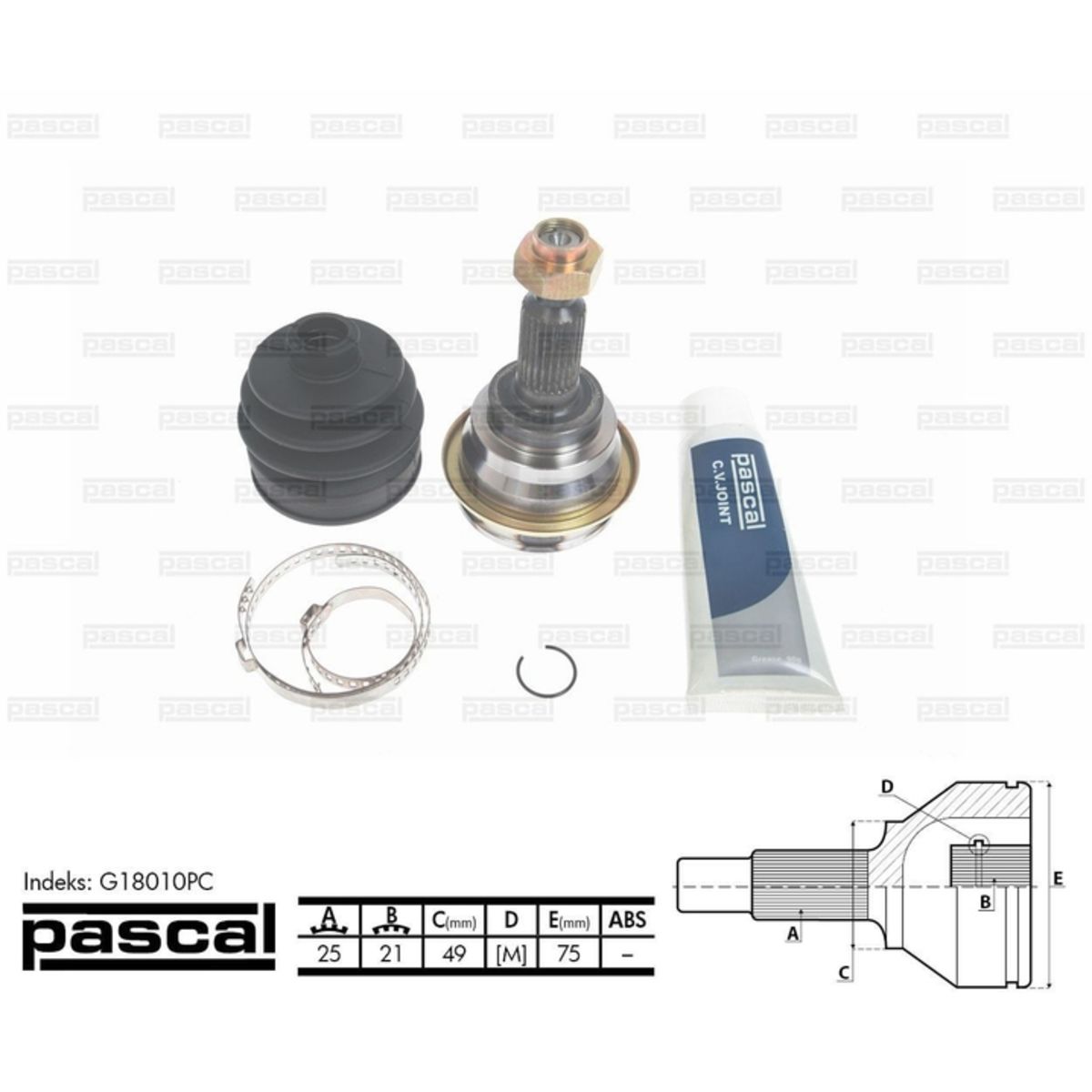 Image of Homokineet reparatie set, aandrijfas