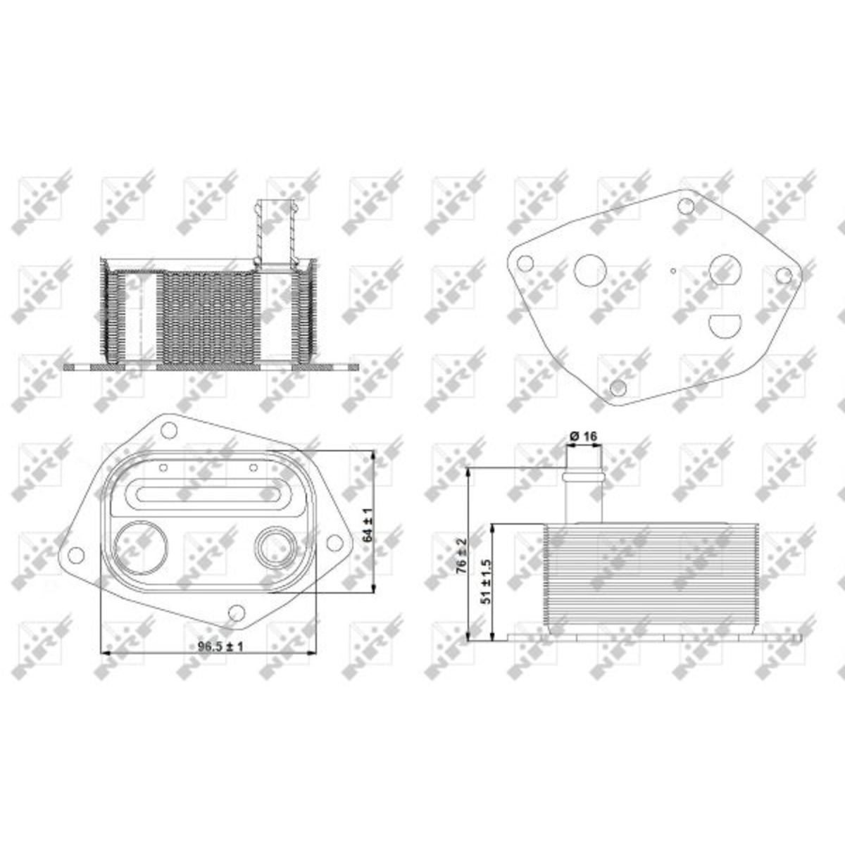 Olie radiator, motorolie