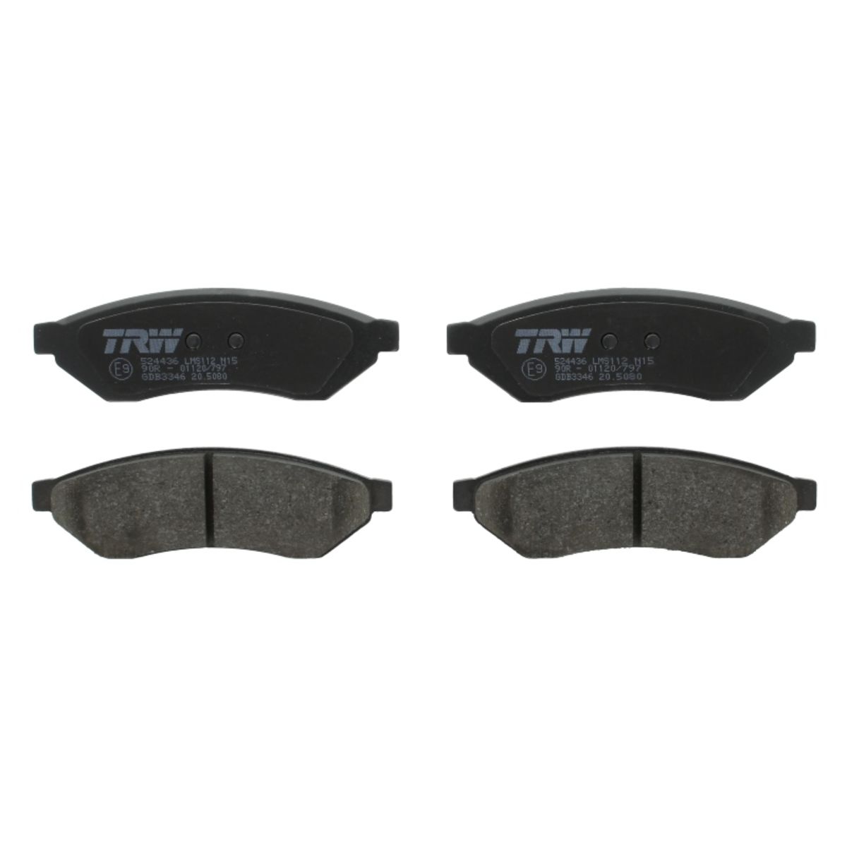 Trw Set Di Pastiglie Freno Gdb3346, Posteriore