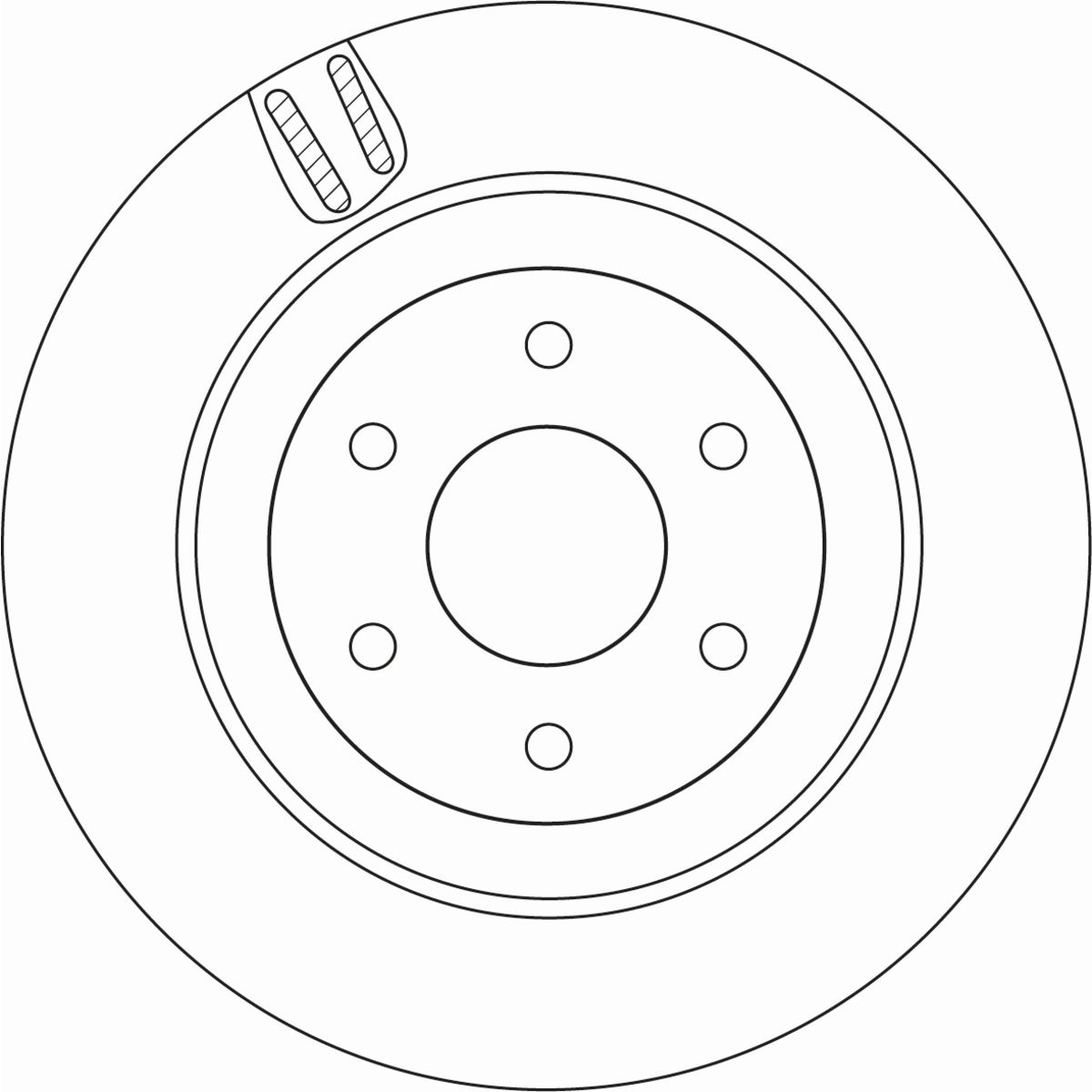 Trw Disque De Frein Df6967 Arrière, Ventilé, 1 Pièce