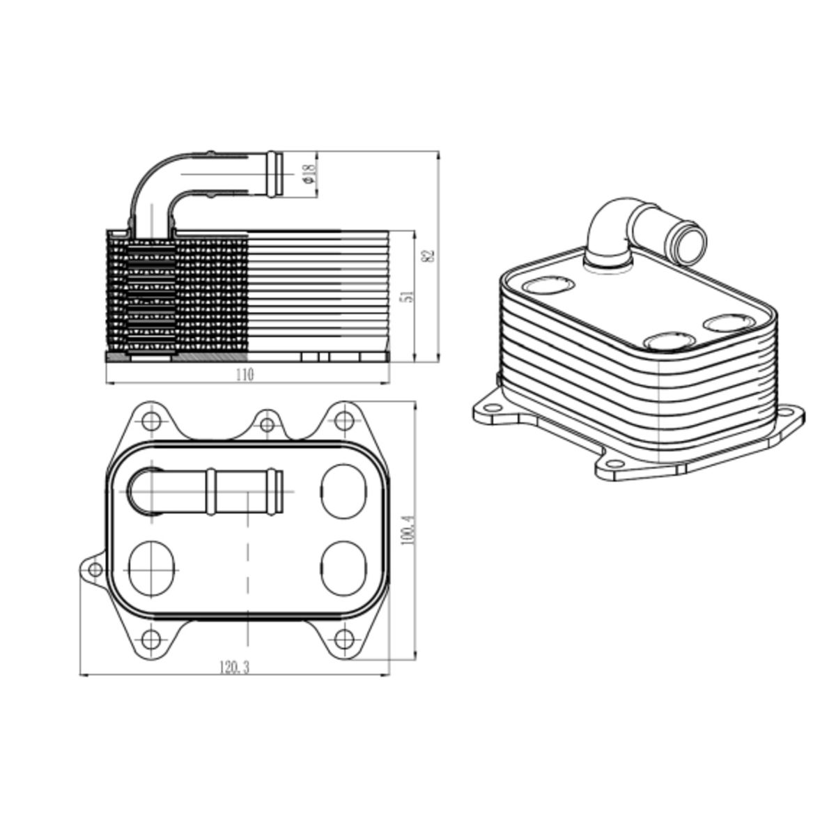 Image of Olie radiator, motorolie